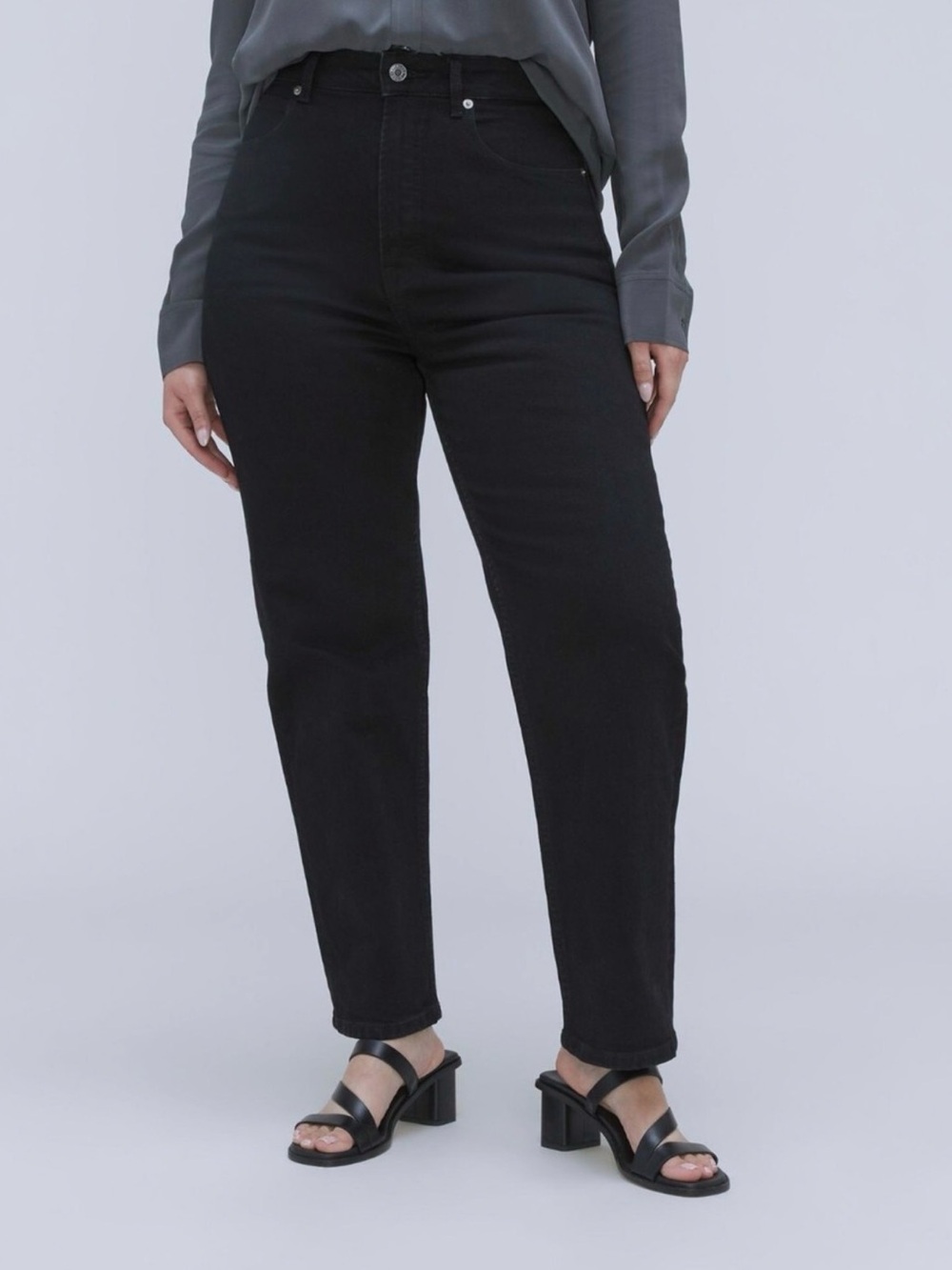 EVERLANE The Curvy Way-High Jean Organic - Coal Black - 25 R